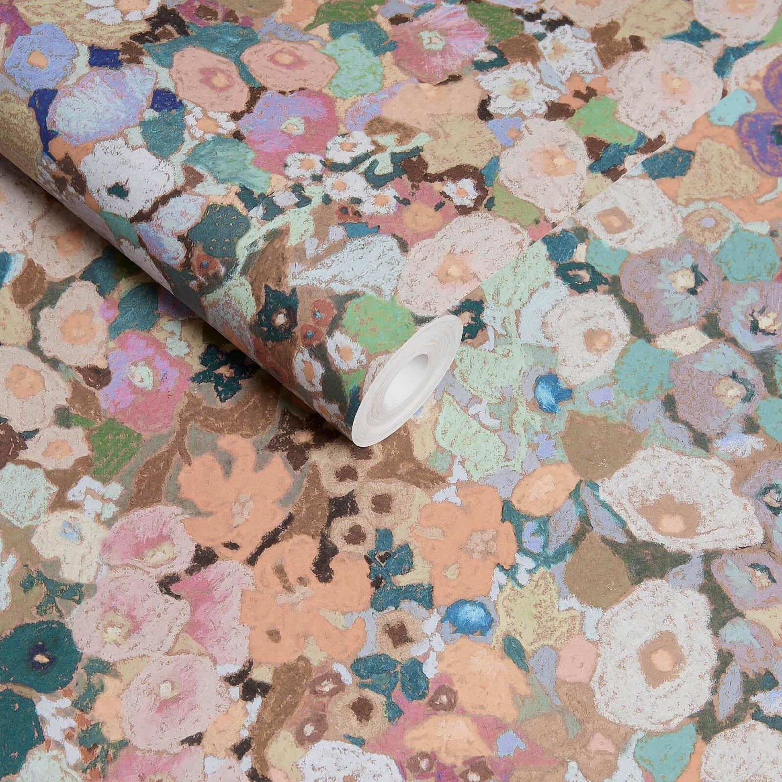 Hollyhocks Wallpaper - Prairie - House of Hackney - 1-WA-HOL-DI-PRA-XXX - Premier Wallcovering