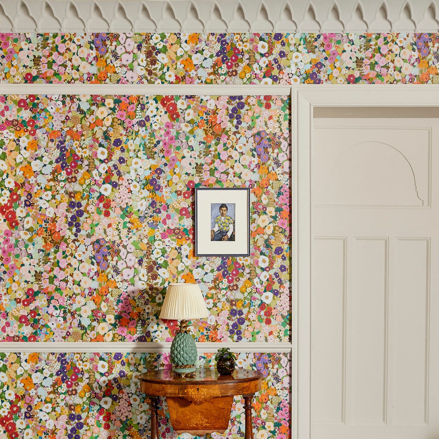 Hollyhocks Wallpaper - Spring - House of Hackney - 1 - WA - HOL - DI - SPR - XXX - Premier Wallcovering