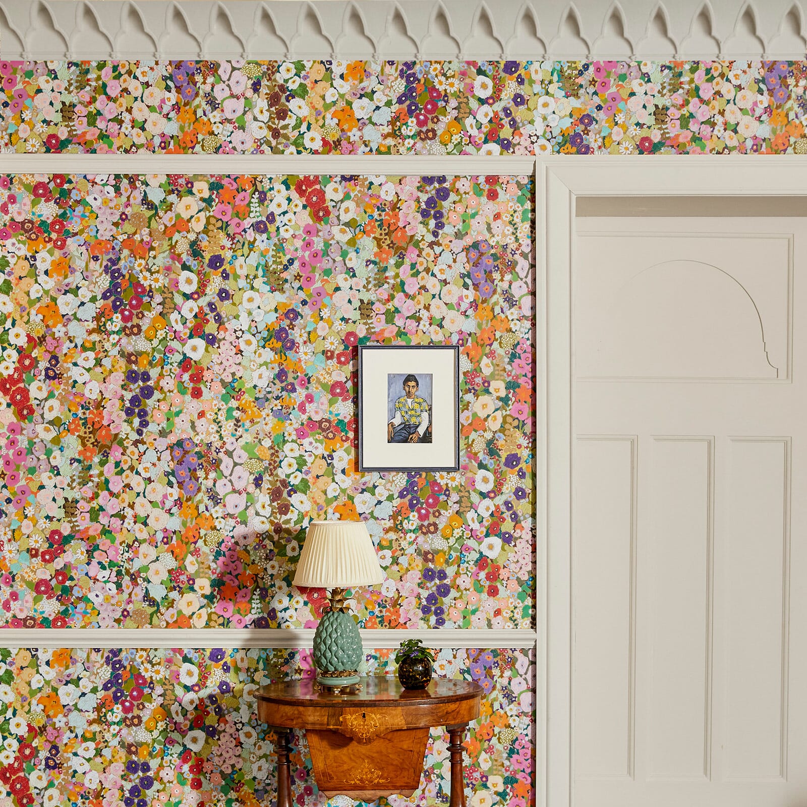 Hollyhocks Wallpaper - Spring - House of Hackney - 1 - WA - HOL - DI - SPR - XXX - Premier Wallcovering