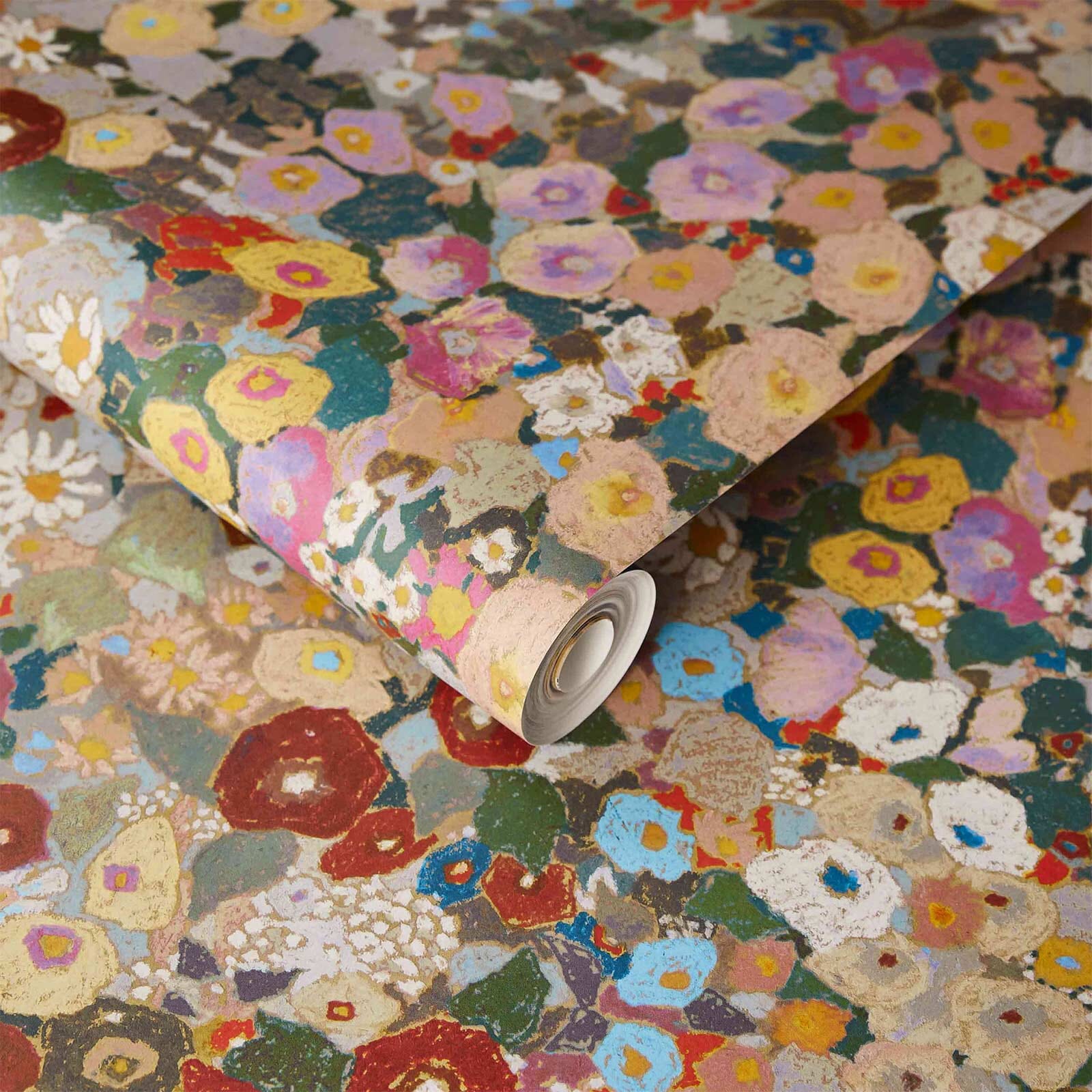 Hollyhocks Wallpaper - Autumn - House of Hackney - 1 - WA - HOL - DI - AUT - XXX - Premier Wallcovering