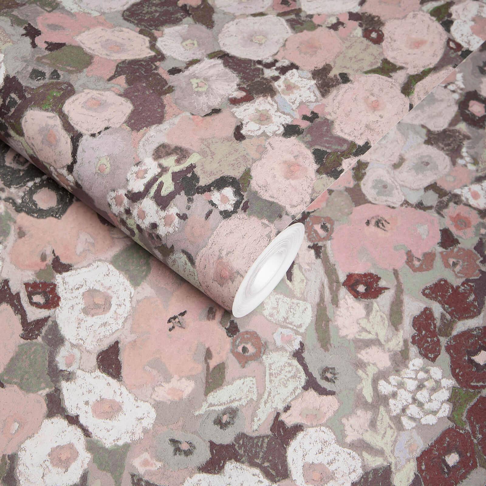 Hollyhocks Wallpaper - Earth - House of Hackney - 1-WA-HOL-DI-EAR-XXX - Premier Wallcovering