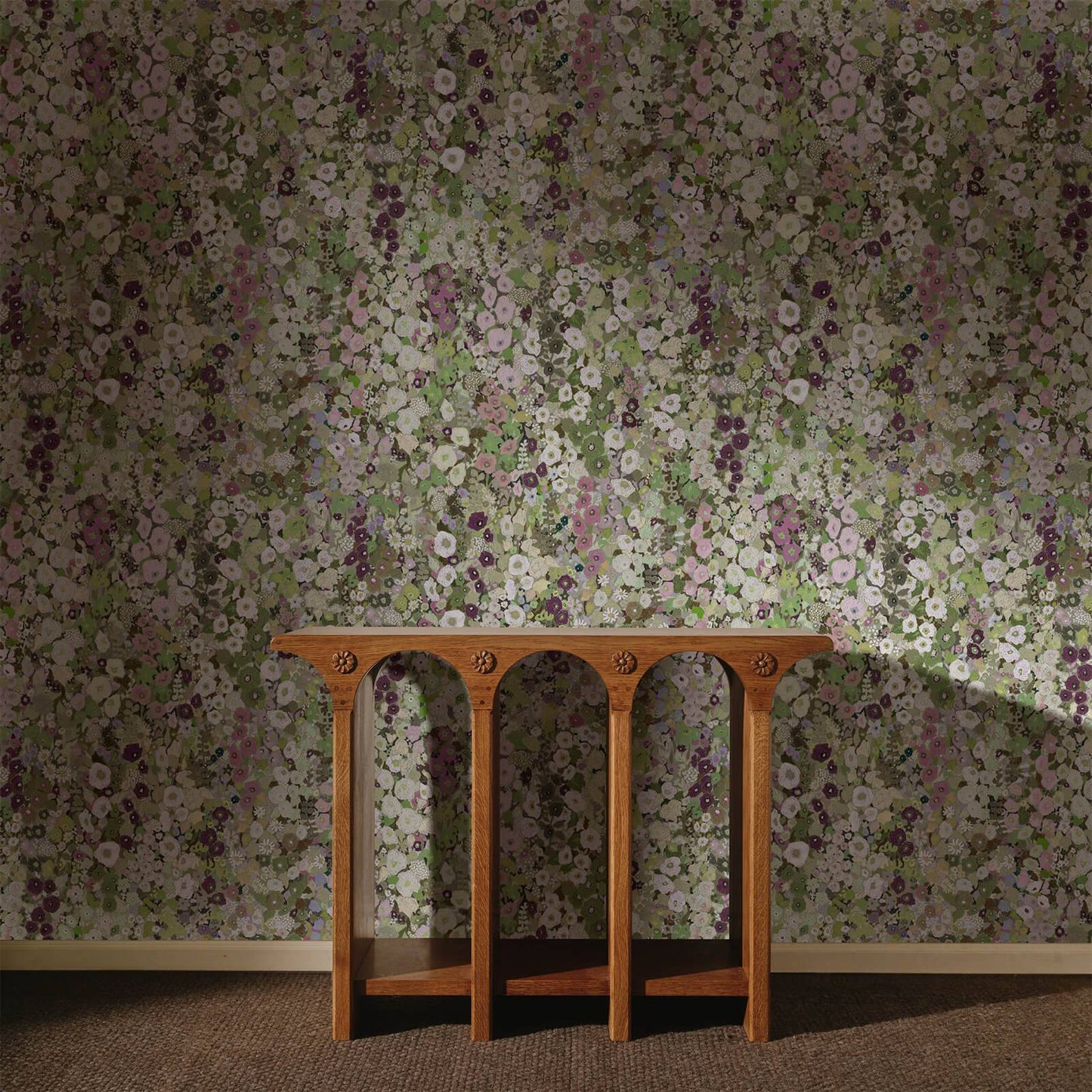 Hollyhocks Wallpaper - Meadow - House of Hackney - 1-WA-HOL-DI-MEA-XXX - Premier Wallcovering