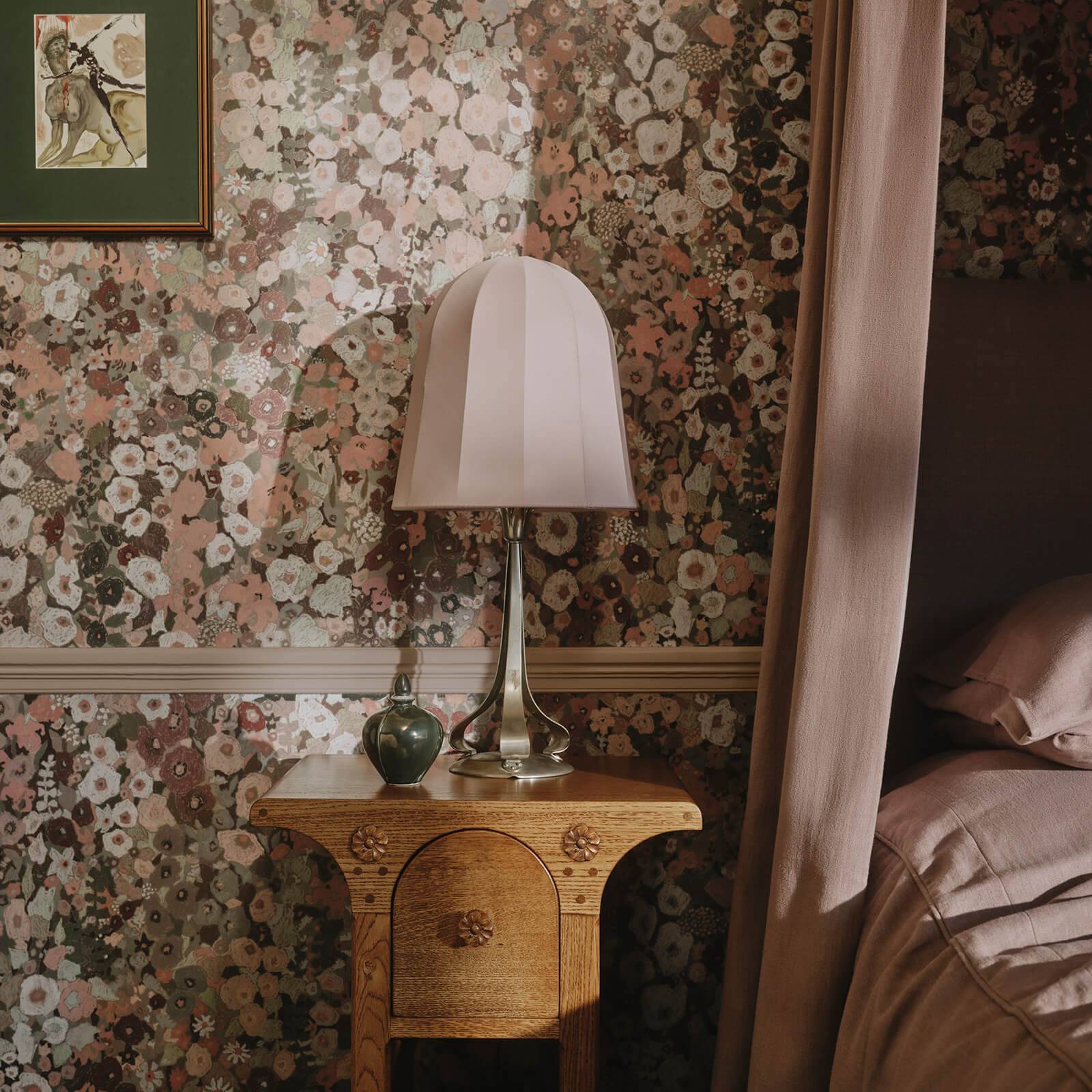 Hollyhocks Wallpaper - Earth - House of Hackney - 1-WA-HOL-DI-EAR-XXX - Premier Wallcovering