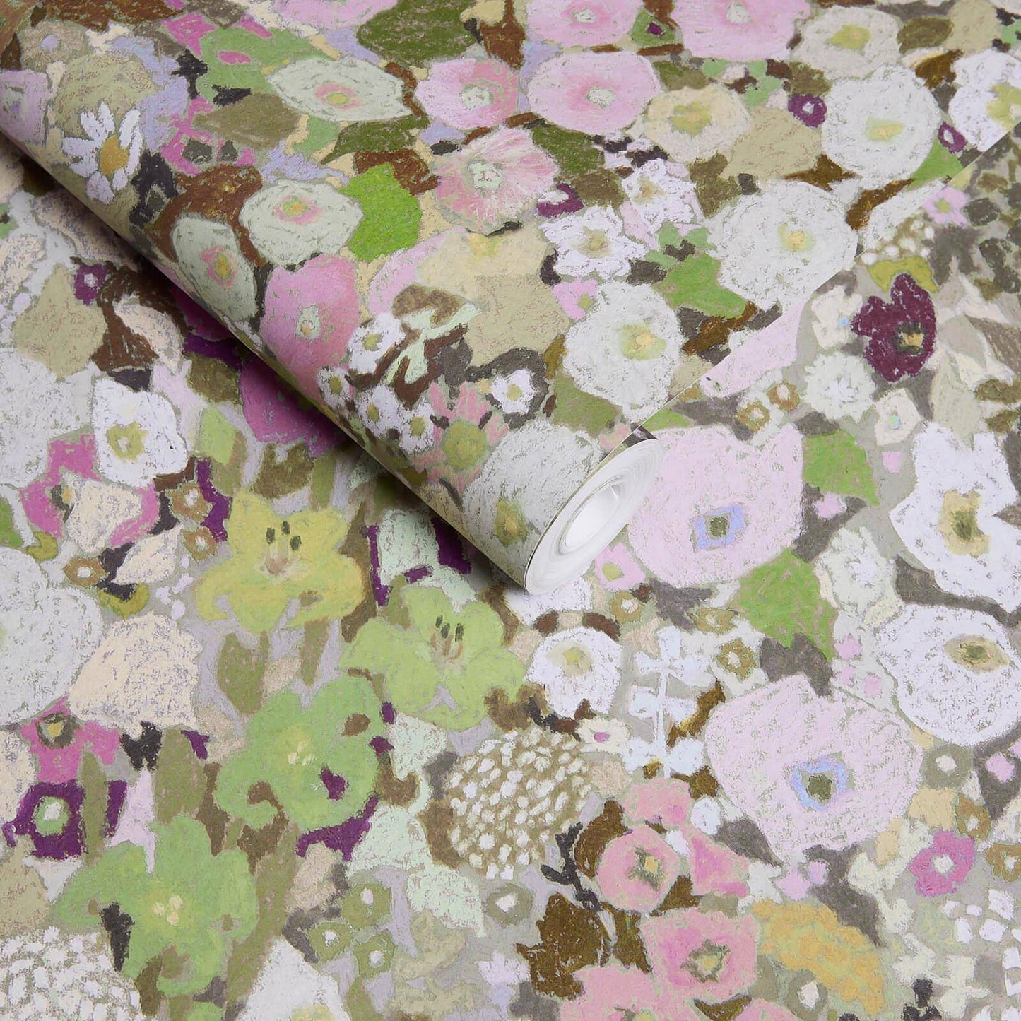 Hollyhocks Wallpaper - Meadow - House of Hackney - 1-WA-HOL-DI-MEA-XXX - Premier Wallcovering