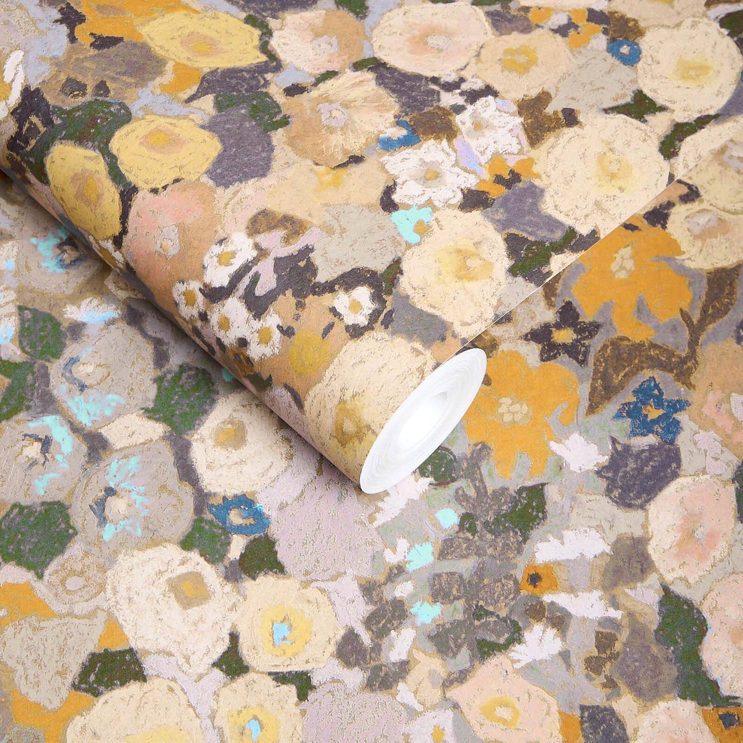 Hollyhocks Wallpaper - Flax - House of Hackney - 1-WA-HOL-DI-FAX-XXX - Premier Wallcovering