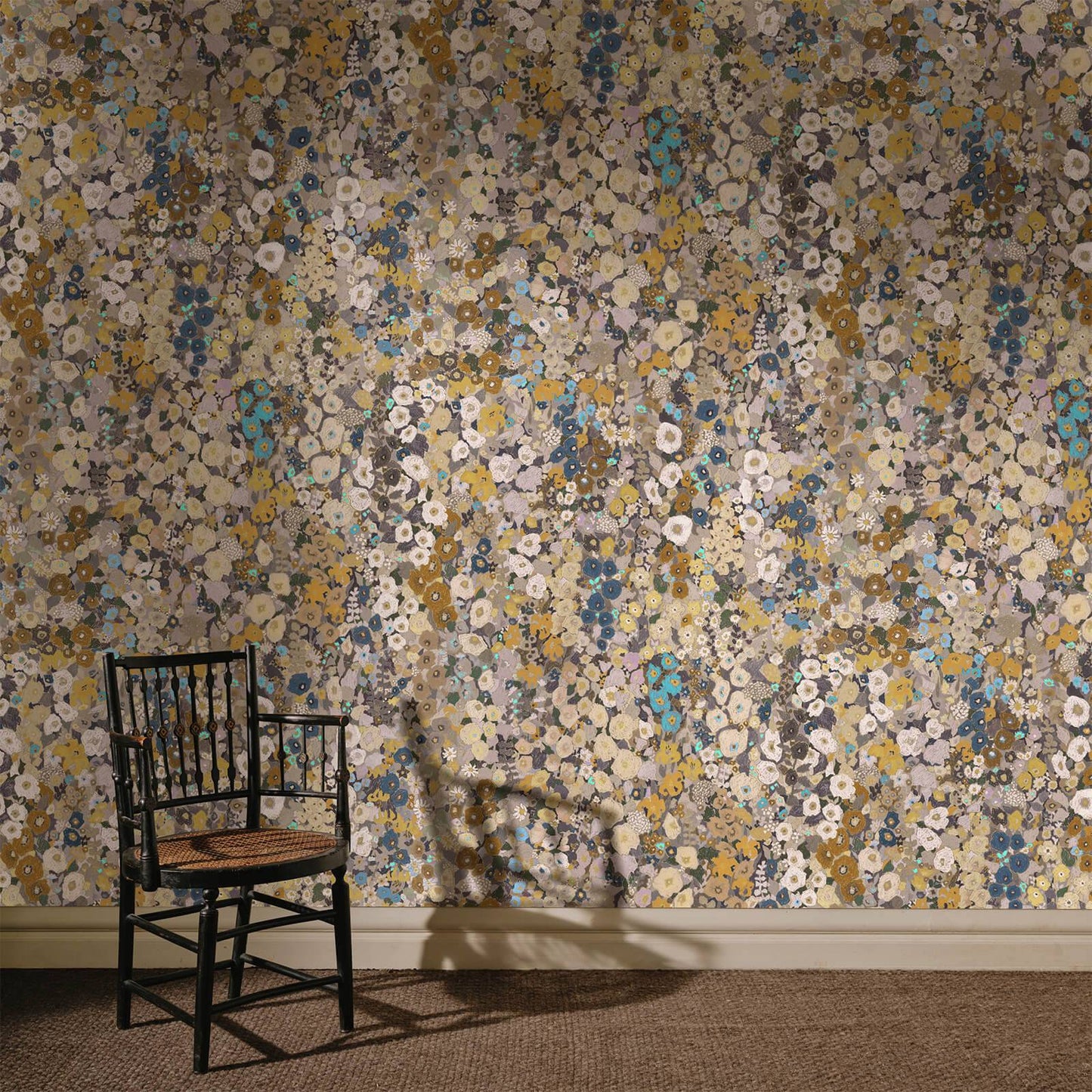 Hollyhocks Wallpaper - Flax - House of Hackney - 1-WA-HOL-DI-FAX-XXX - Premier Wallcovering