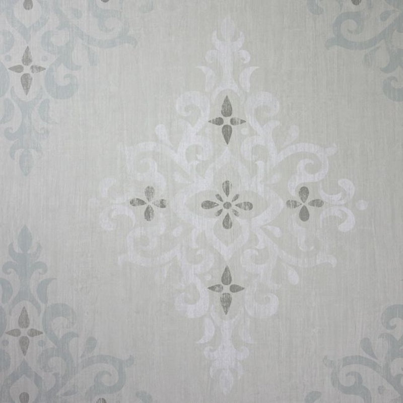 Holmwood Wallpaper - Aqua/White - Nina Campbell - NCW4120-01 - Premier Wallcovering