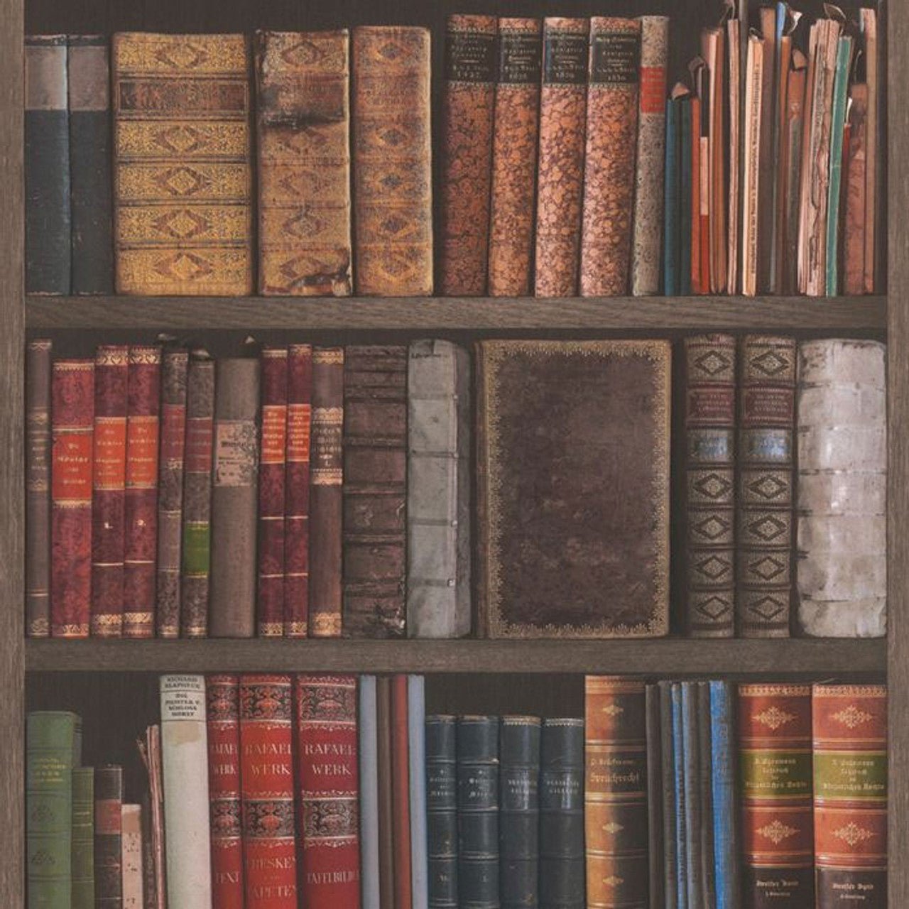 Home Style Library Books Wallpaper - Multi - Rasch - 934809 - Premier Wallcovering