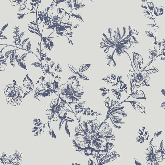 Honey Floral Wallpaper - Cream - Joules - 120866 - Premier Wallcovering