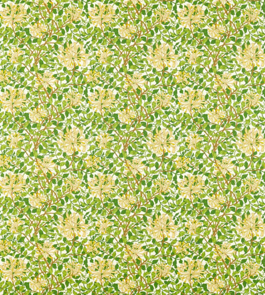 Honeysuckle Fabric - Cream/Chocolate - Morris & Co - 226984 - Premier Wallcovering