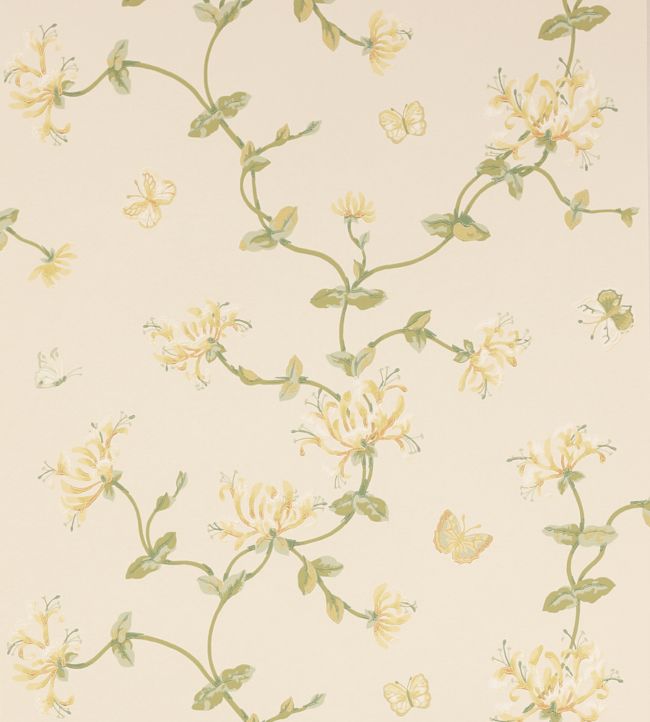 Honeysuckle Garden Wallpaper - Gold - Colefax & Fowler - W7002/05 - Premier Wallcovering