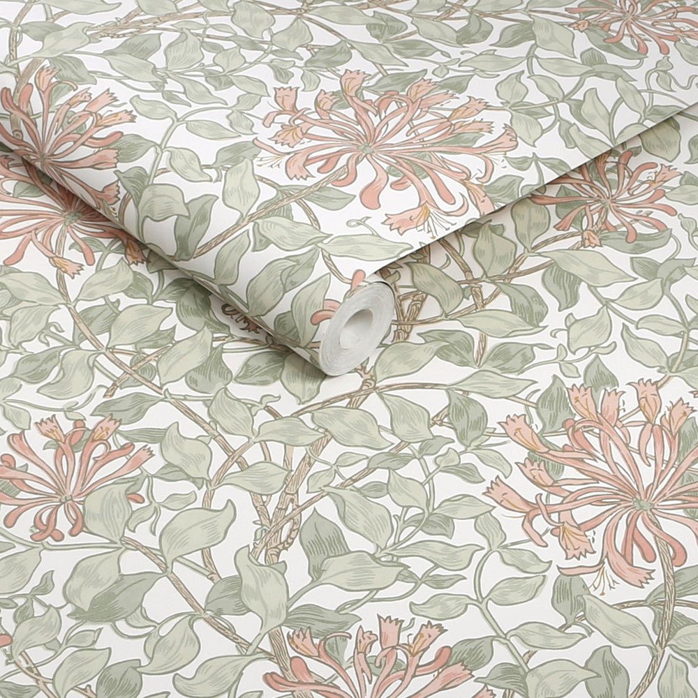 Honeysuckle Wallpaper - Maytime - 140488 - William Morris - Premier Wallcovering