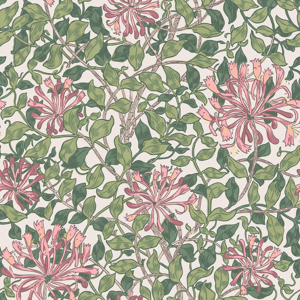 Honeysuckle Wallpaper - Blossom - 140486 - William Morris - Premier Wallcovering