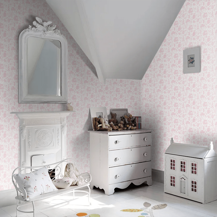 Honeywood Bears Wallpaper - Petal - Ohpopsi - WGU50147W - Premier Wallcovering