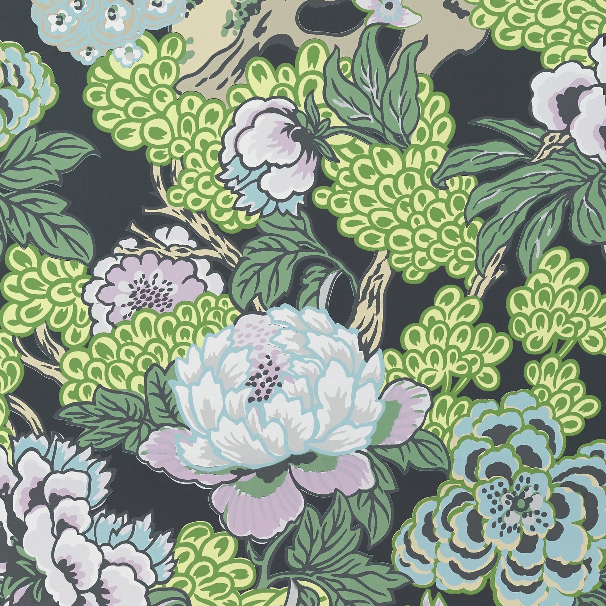 Honshu Wallpaper - Grey - Thibaut - T75484 - Premier Wallcovering