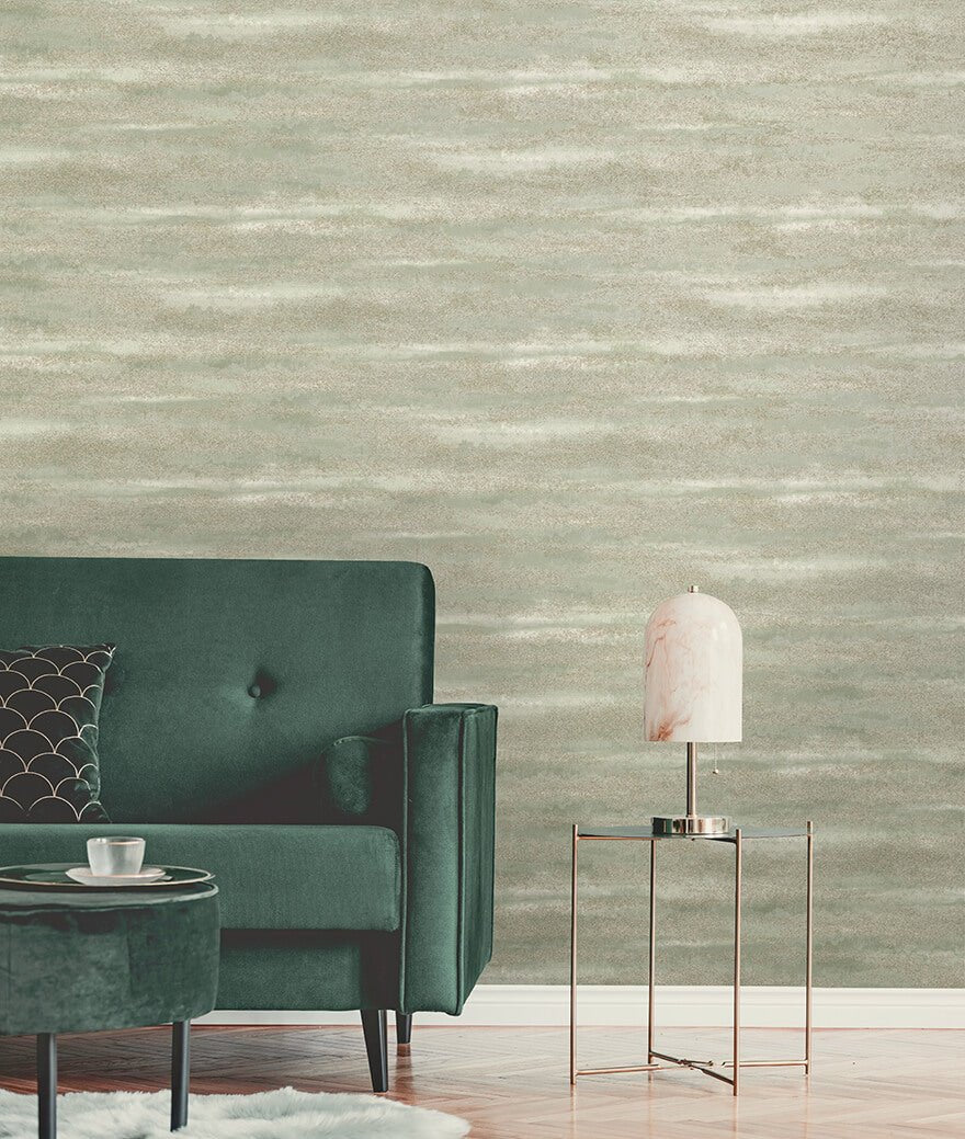 Horizon Bead Wallpaper - Sage - Holden Décor - 99392 - Premier Wallcovering