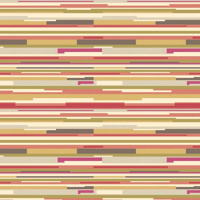 Horizontal Stripe Wallpaper - Mustard Yellow - Hoopla Walls - HWA1062W - Premier Wallcovering