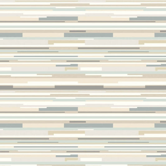 Horizontal Stripe Wallpaper - Grey - Hoopla Walls - HWA1058W - Premier Wallcovering