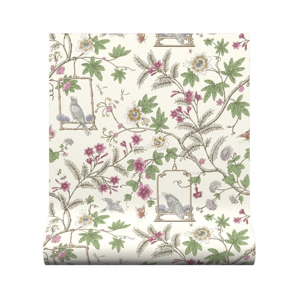 Horsham Wallpaper - Raspberry - Warner House - Premier Wallcovering