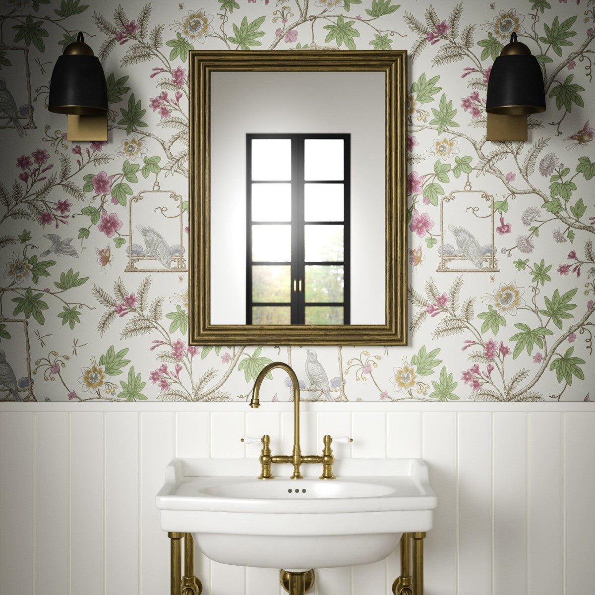 Horsham Wallpaper - Raspberry - Warner House - Premier Wallcovering