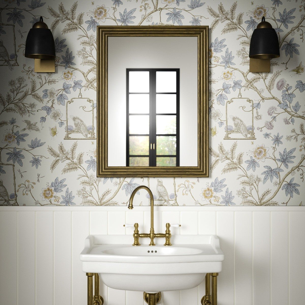 Horsham Wallpaper - Natural - Warner House - Premier Wallcovering