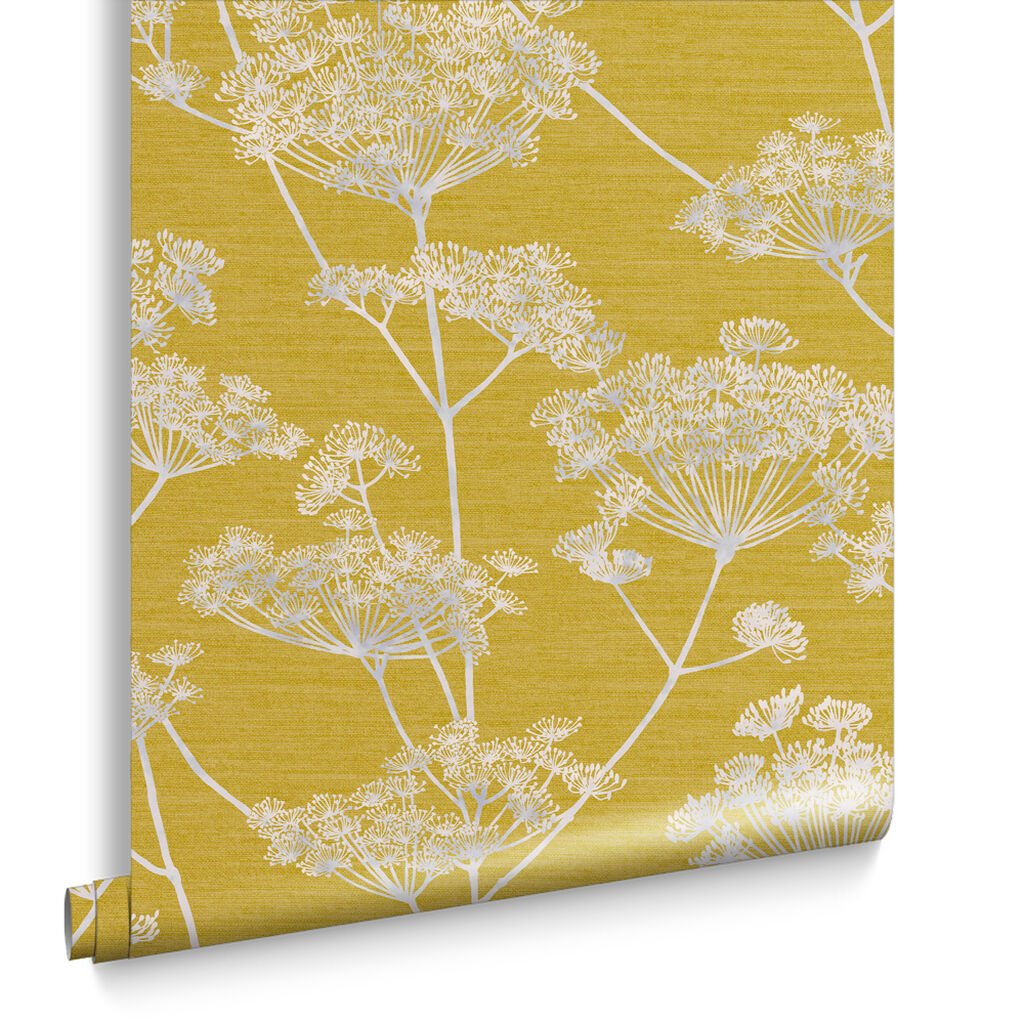 Hortus Wallpaper - Mustard - Graham & Brown - 112206 - Premier Wallcovering