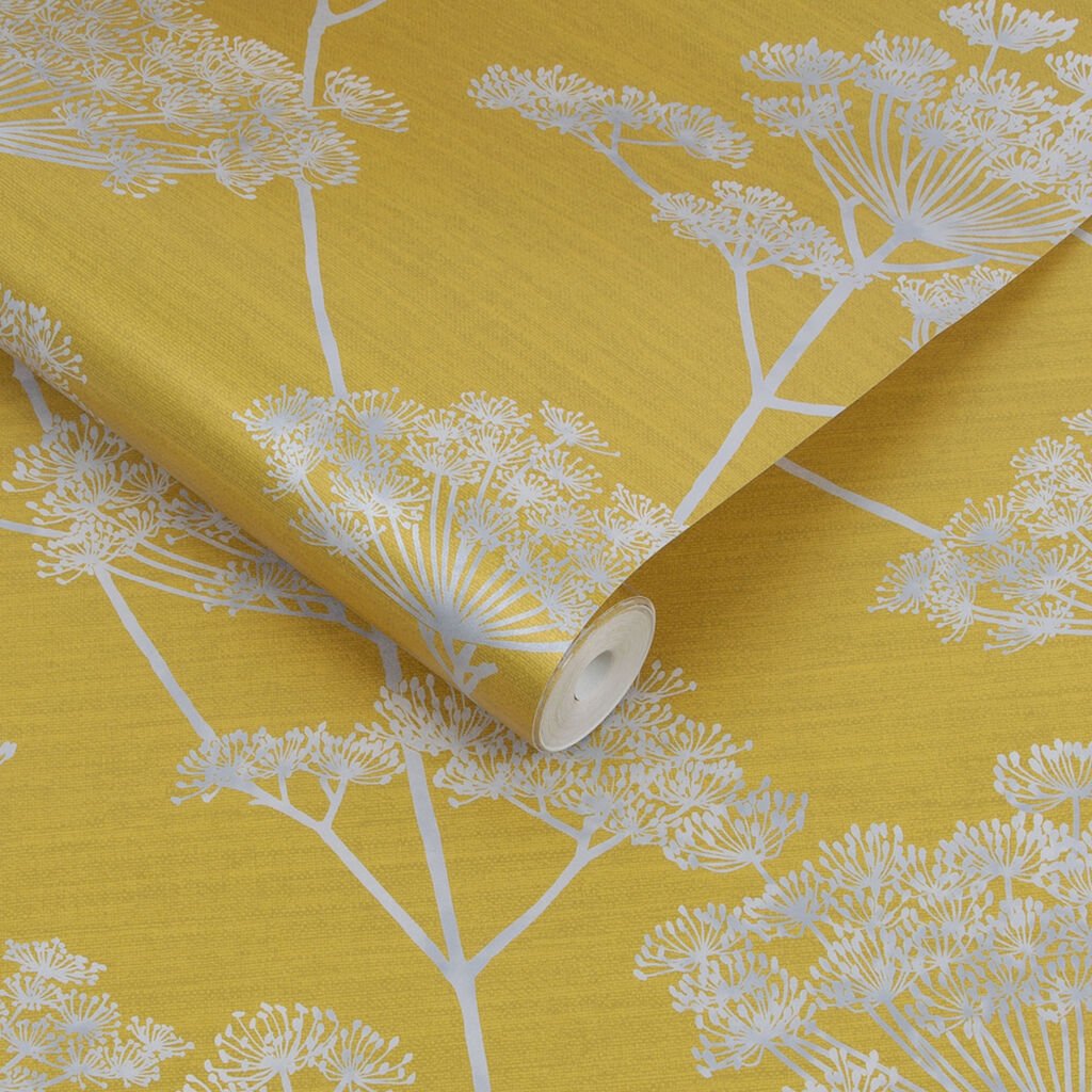 Hortus Wallpaper - Mustard - Graham & Brown - 112206 - Premier Wallcovering