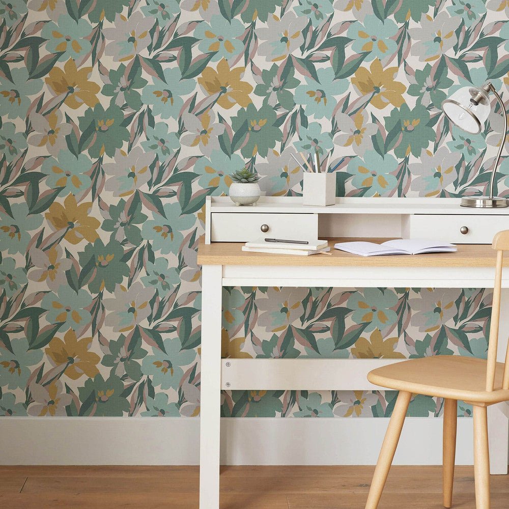 Hot House Floral Wallpaper - Sunshine - Next - 120207 - Premier Wallcovering