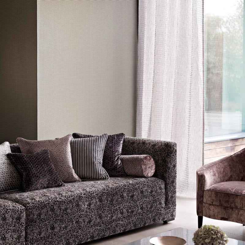 Houndstooth Wallpaper - Silver - Osborne & Little - W6342-03 - Premier Wallcovering