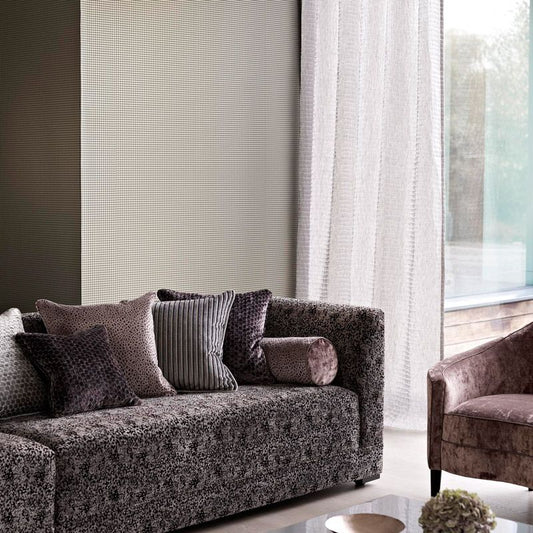 Houndstooth Wallpaper - Silver - Osborne & Little - W6342-03 - Premier Wallcovering