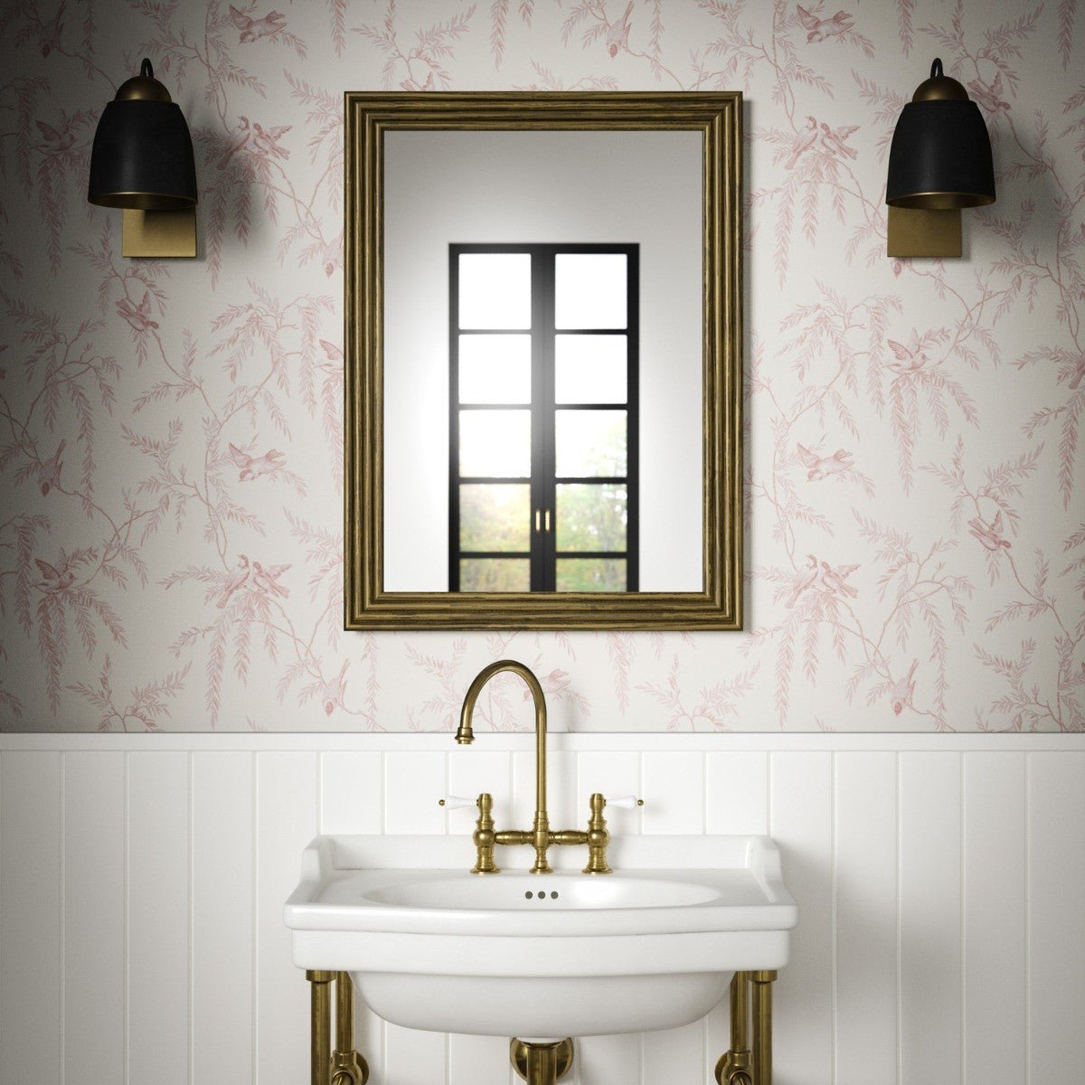 Housemartins Wallpaper - Rose - Warner House - Premier Wallcovering