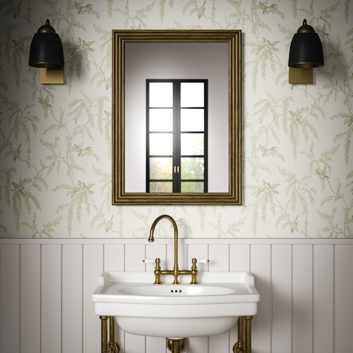 Housemartins Wallpaper - Sage - Warner House - Premier Wallcovering