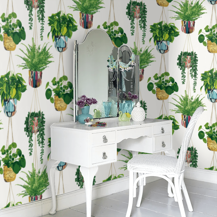 Houseplant Wallpaper - Parakeet - Ohpopsi - GRA50112W - Premier Wallcovering