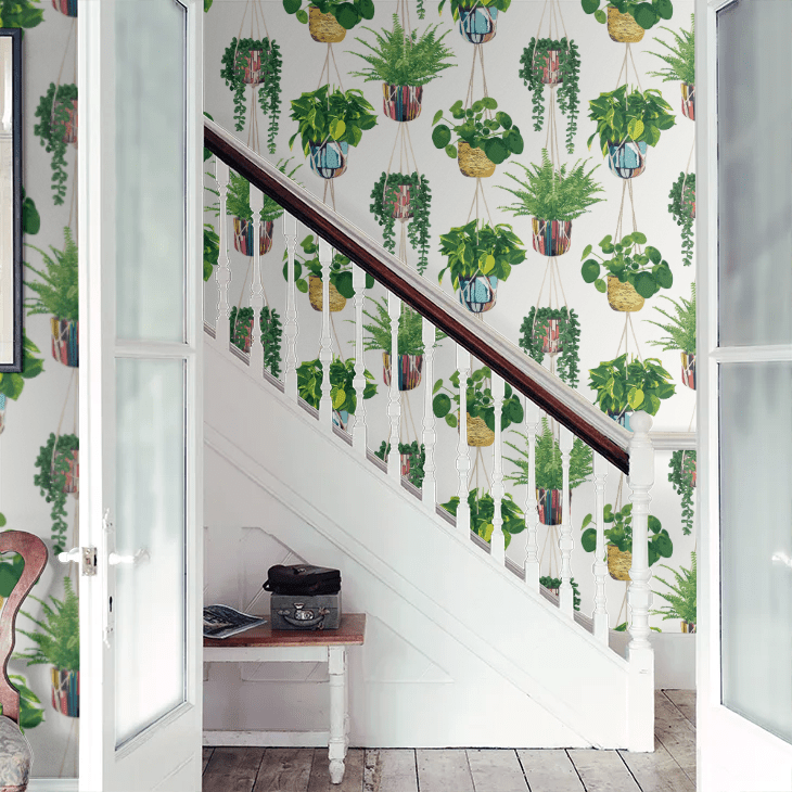 Houseplant Wallpaper - Parakeet - Ohpopsi - GRA50112W - Premier Wallcovering