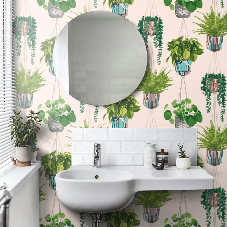 Houseplant Wallpaper - Ballet Slipper - Ohpopsi - GRA50110W - Premier Wallcovering