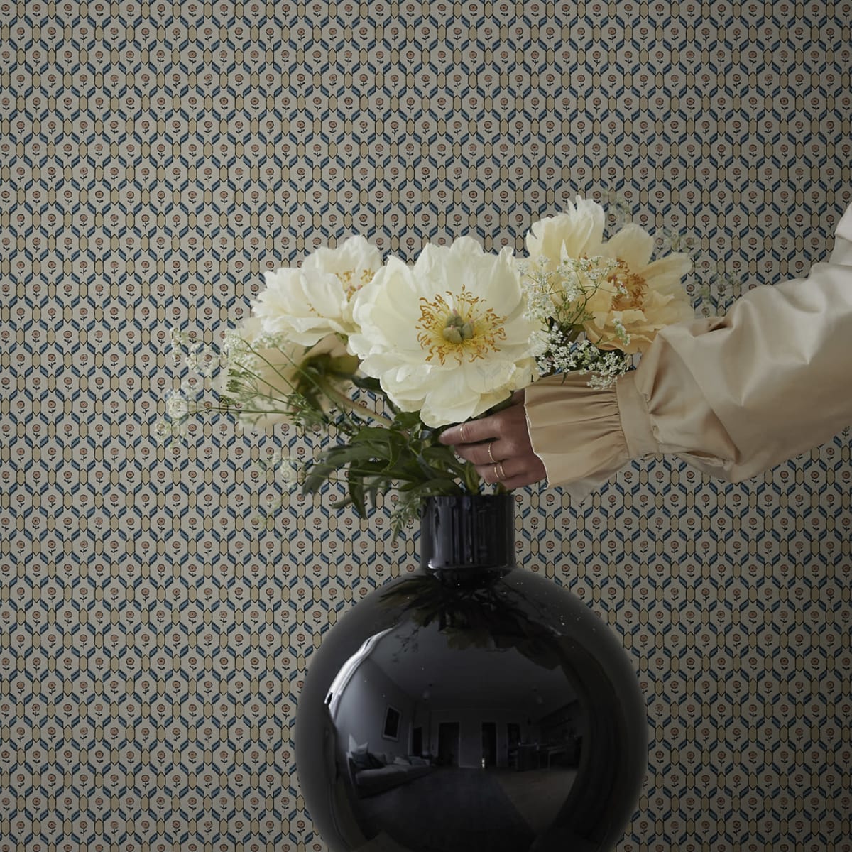 Hugo Wallpaper - Terracotta - Sandberg - S10242 - Premier Wallcovering