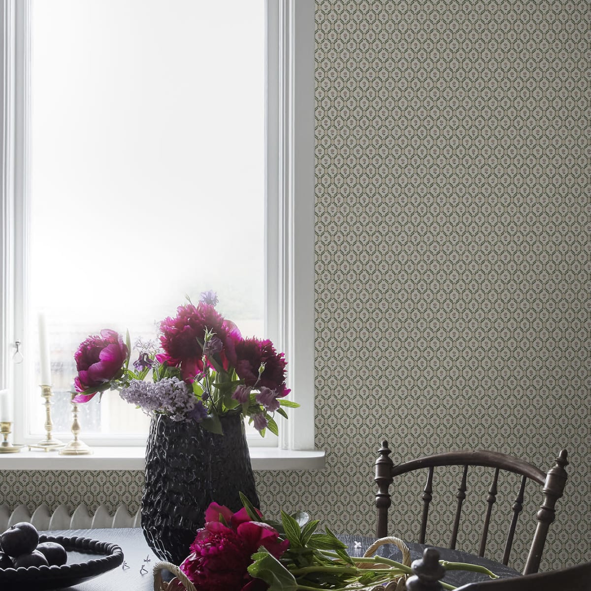 Hugo Wallpaper - Oat - Sandberg - S10243 - Premier Wallcovering