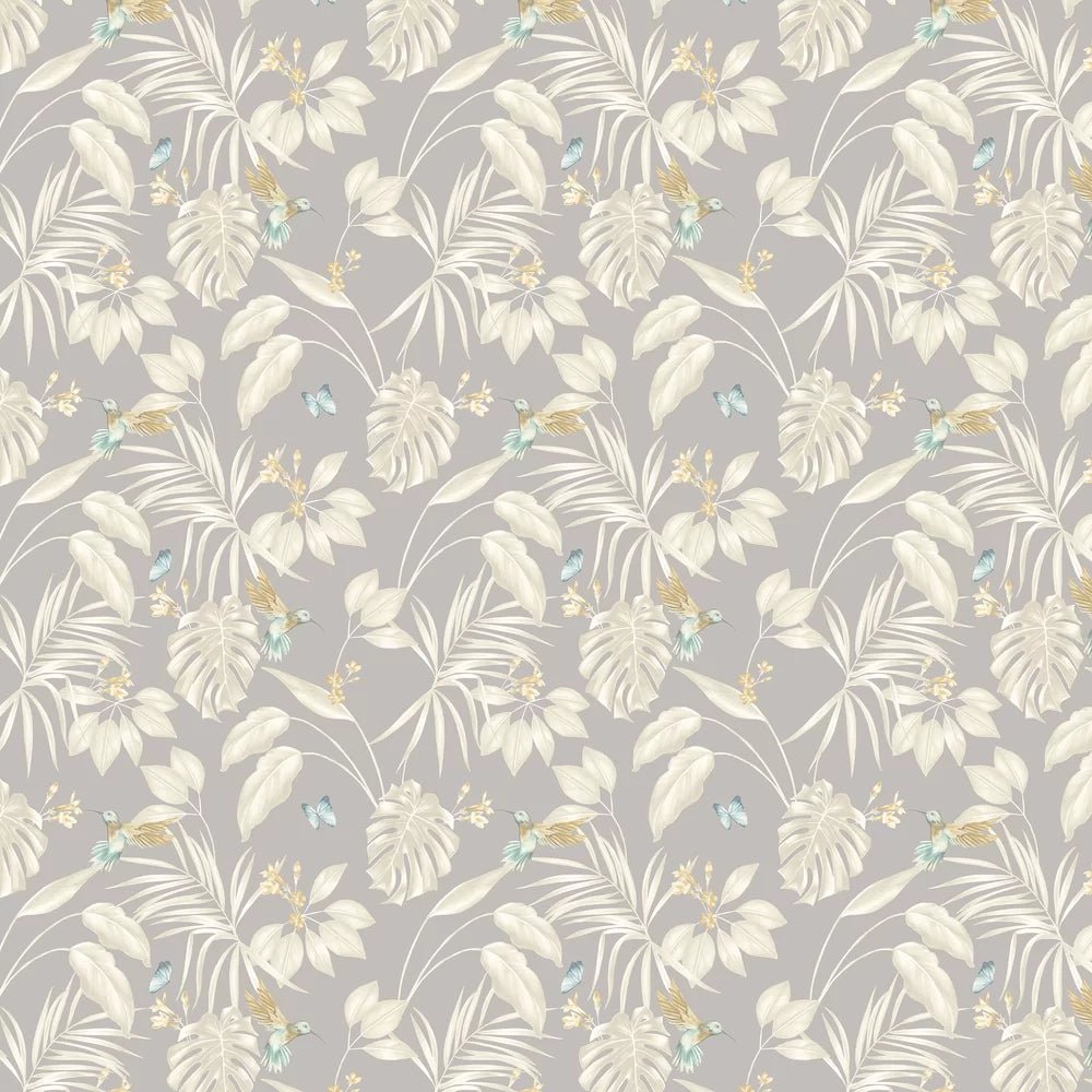 Hummingbird Wallpaper - Flint - Ohpopsi - LBK50112W - Premier Wallcovering