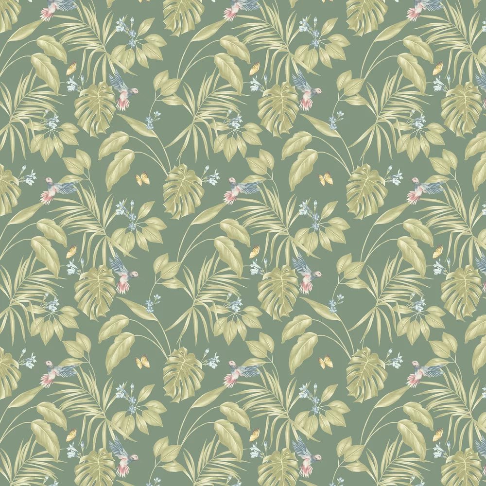 Hummingbird Wallpaper - Forest - Ohpopsi - LBK50147W - Premier Wallcovering