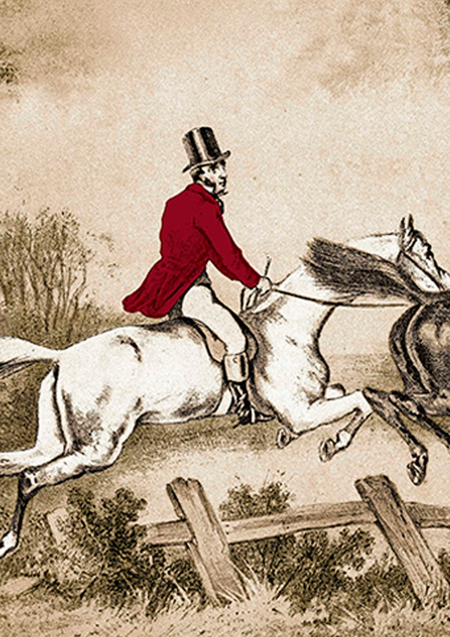 Lewis & Wood - Hunting Scenes - Beige - Premier Wallcovering