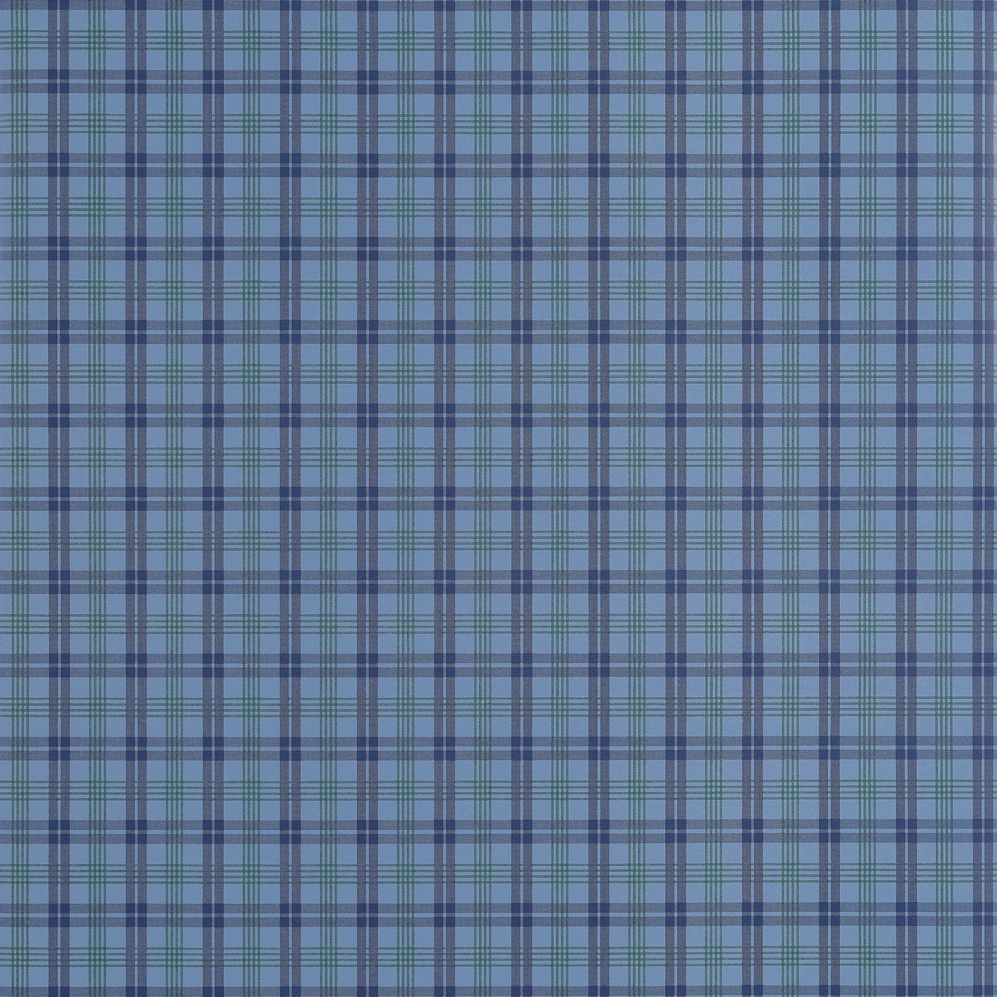 Huntley Plaid Wallpaper - Navy - Thibaut - T44051 - Premier Wallcovering