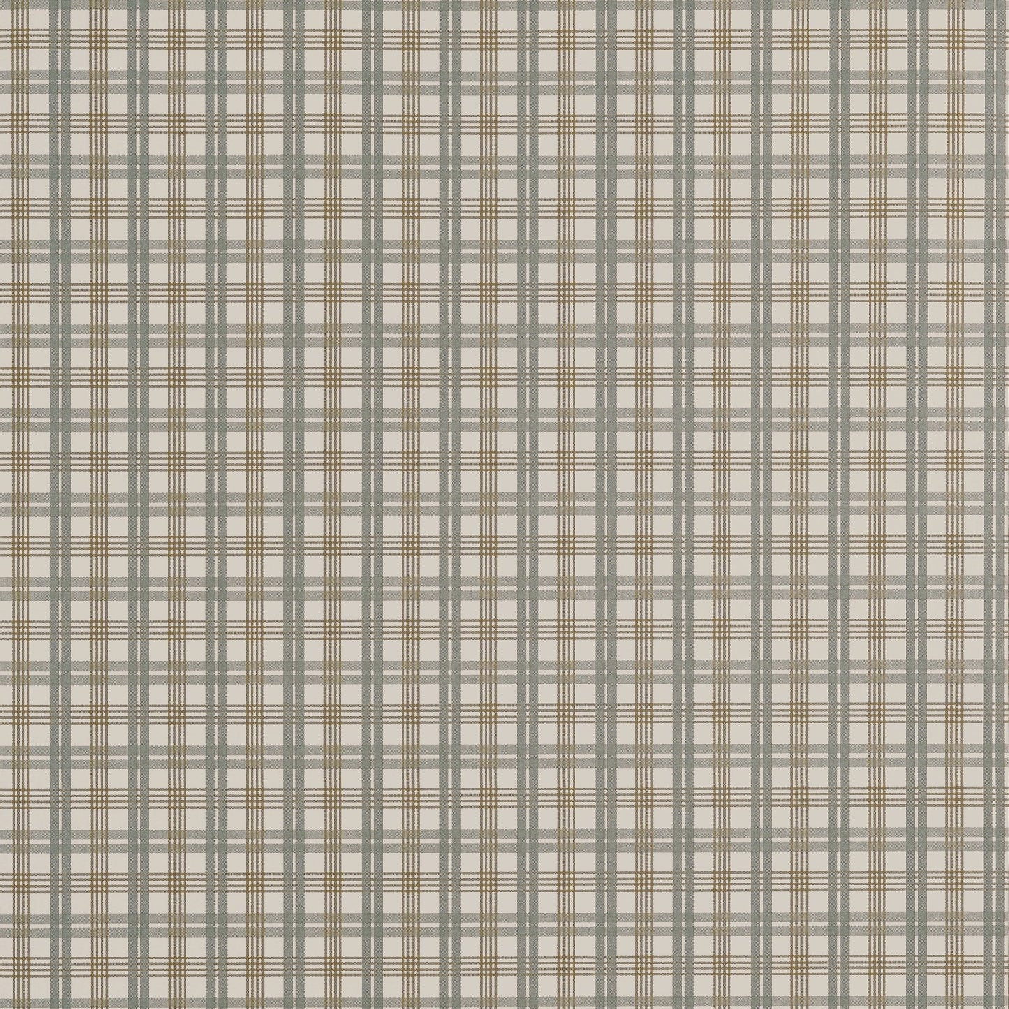 Huntley Plaid Wallpaper - Grey & Beige - Thibaut - T44054 - Premier Wallcovering