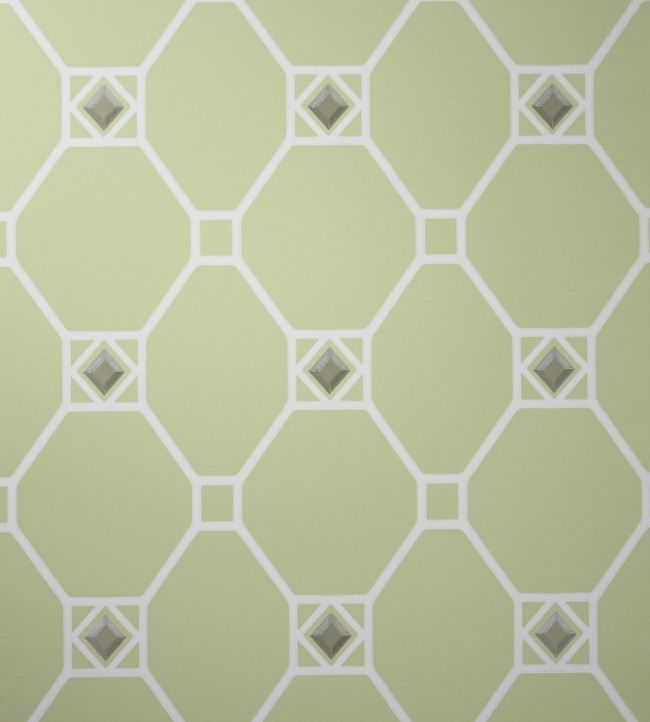 Huntly Wallpaper - Pale Lime - Nina Campbell - NCW4126 - 03 - Premier Wallcovering