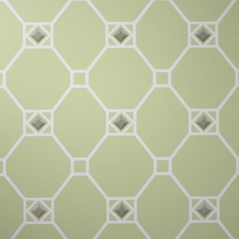 Huntly Wallpaper - Pale Lime - Nina Campbell - NCW4126-03 - Premier Wallcovering