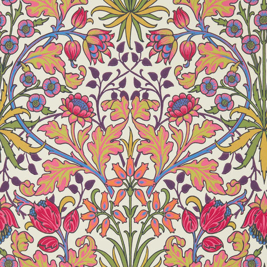 Hyacinth Wallpaper - Cosmo Pink - 510008 - Morris & Co - Premier Wallcovering