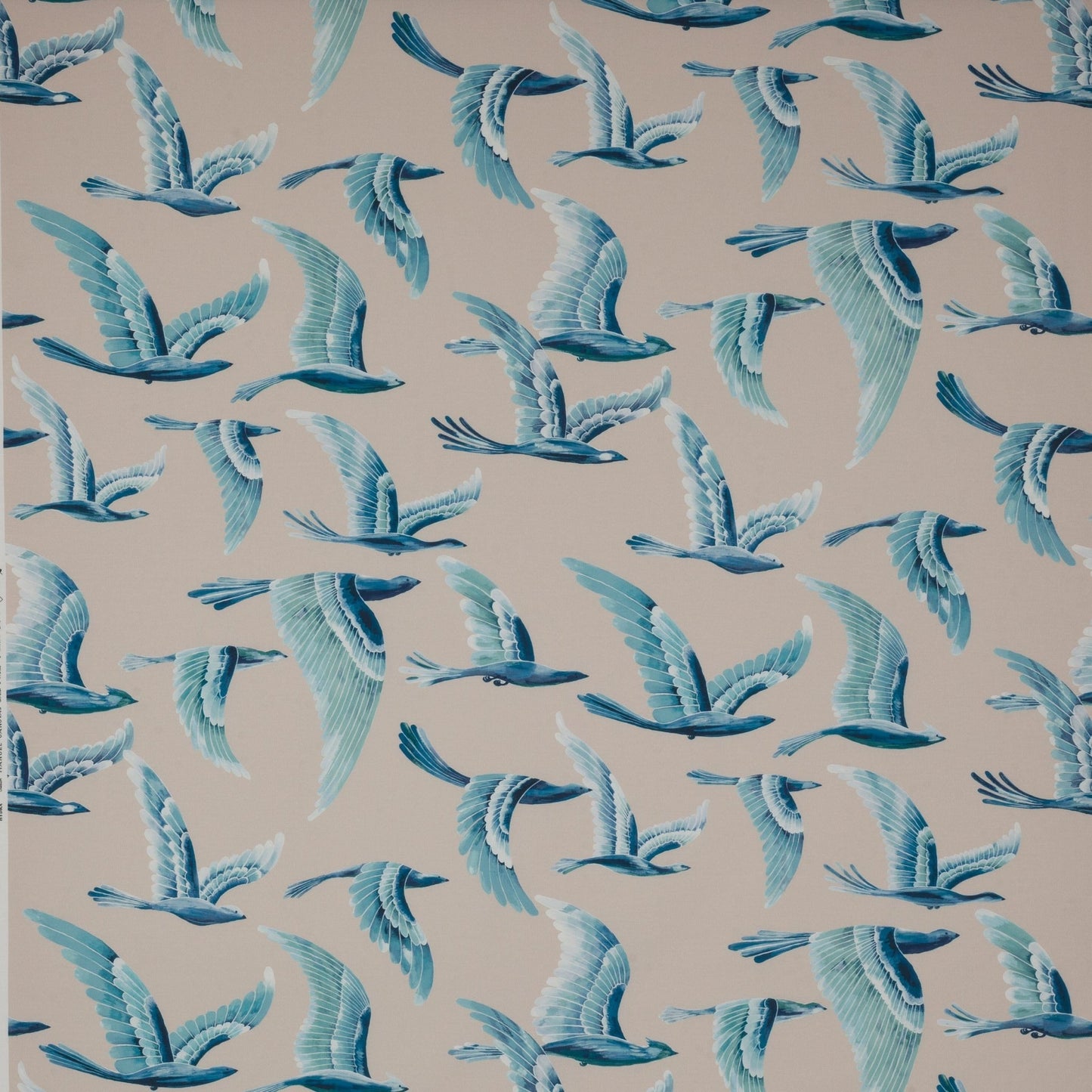 Hydra Fabric - Turquoise - Manuel Canovas - M4072-02 - Premier Wallcovering