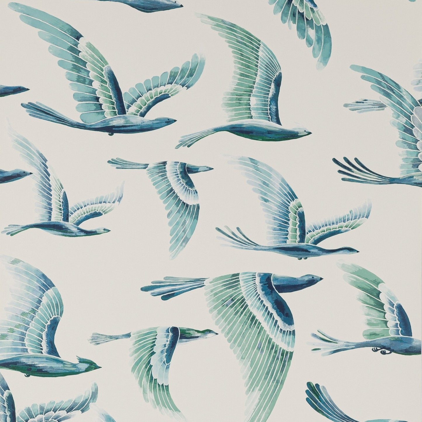 Hydra Wallpaper - Aqua - Manuel Canovas - 03116-02 - Premier Wallcovering