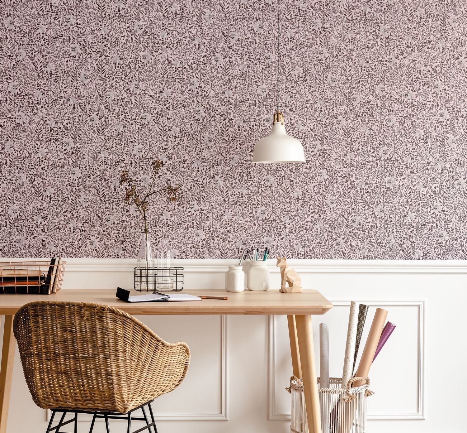 Hygge Free Spirit Wallpaper - Taupe - Caselio - 100544525 - Premier Wallcovering