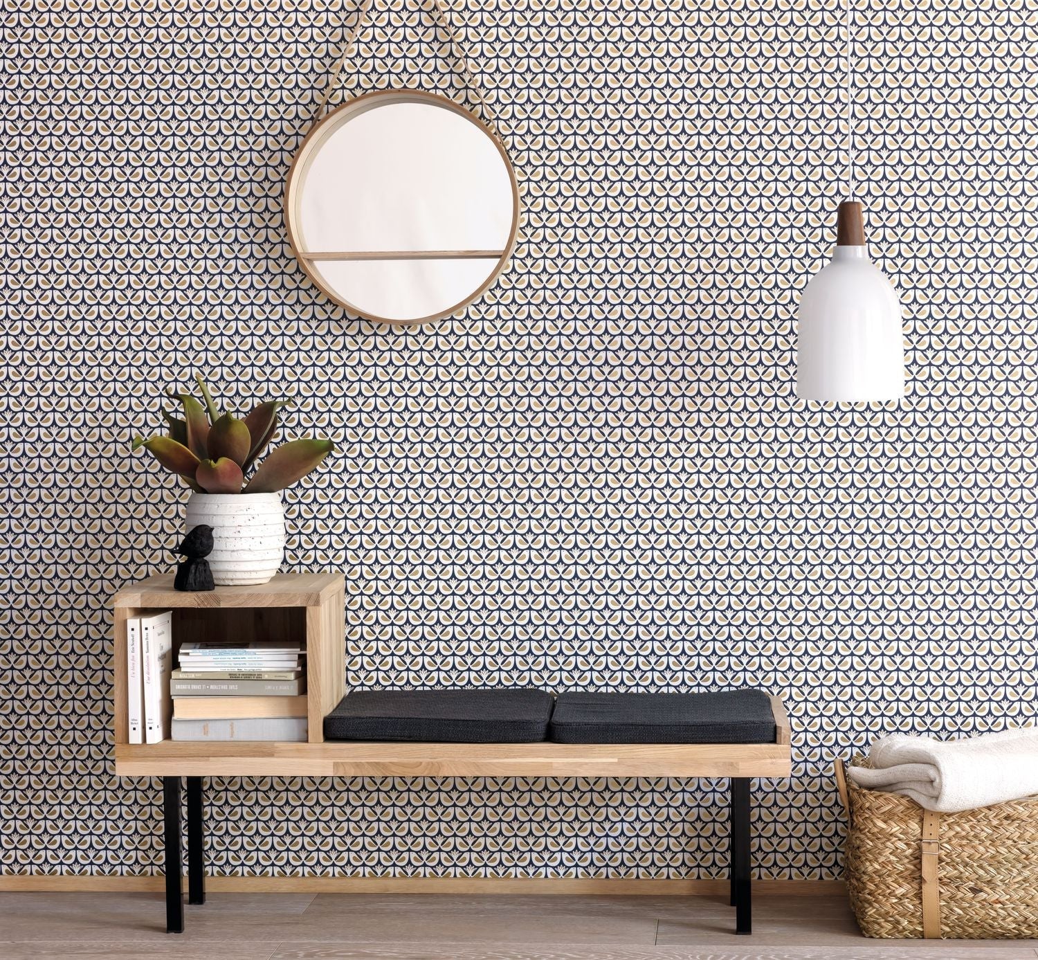 Hygge Freedom Wallpaper - Bleu Celeste - Caselio - 100586517 - Premier Wallcovering