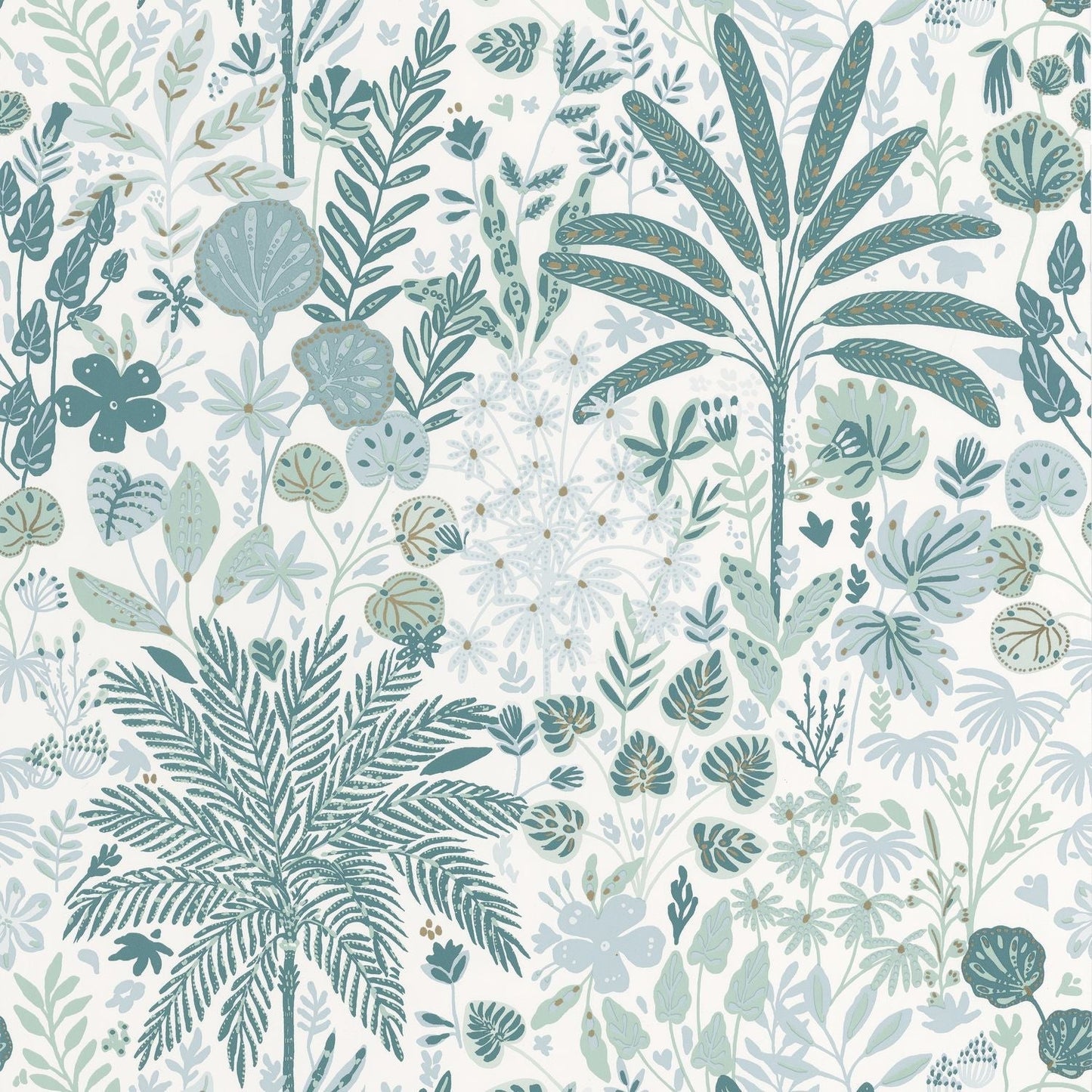 Hygge Hope Wallpaper - Vert D'eau/ Blanc - Caselio - 100597128 - Premier Wallcovering